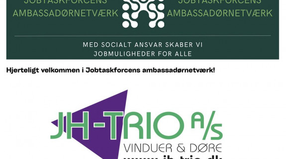 JH-Trio med socialt ansvar som ambassadør i Jobtaskforcen