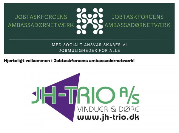 JH-Trio med socialt ansvar som ambassadør i Jobtaskforcen